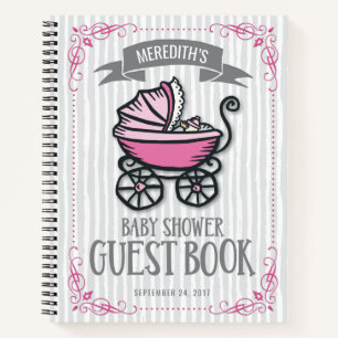 Pink-Themed Baby Shower Guest Book