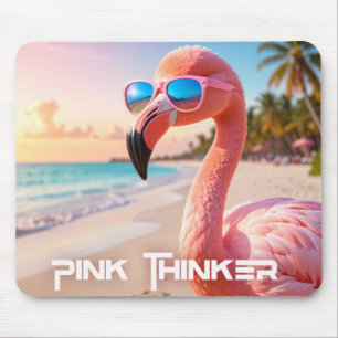 PINK THINKER Flamingo Pink Mouse Pad