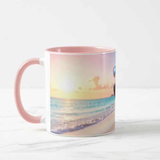 PINK THINKER - Flamingo PINK Mug (Left)