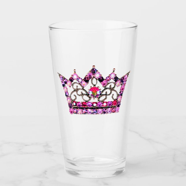 “Pink Tiara” Glass (Front)