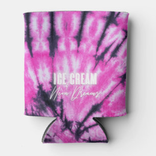 Pink Tie Dye Can Cooler