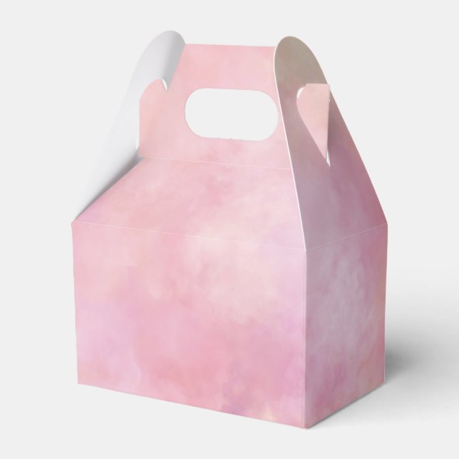 Pink Tie Dye Favor Box (Front Side)