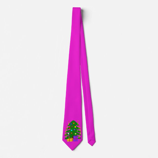 Pink Tie W/Pine Tree (Front)