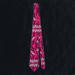 Pink Tiger Animal Skin Pattern Design  Tie<br><div class="desc">Exotic Pink Tiger Animal Skin Pattern with patches of white seamless repeat Design</div>