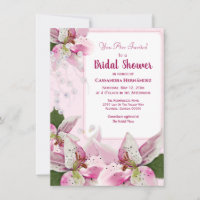 Pink Tiger Lily Pearls Spring Bridal Shower
