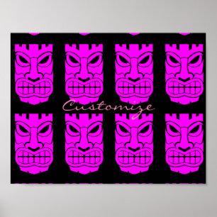 Pink Tiki Sculpture Thunder_Cove Poster