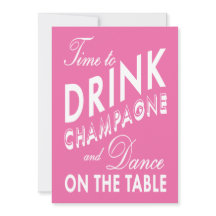 Pink Time to Dance on the Table Bachelorette Party