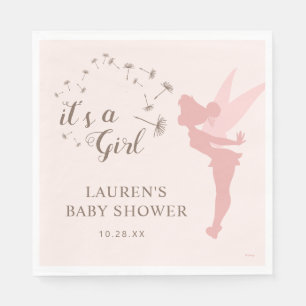 Pink Tinker Bell Baby Shower Napkin
