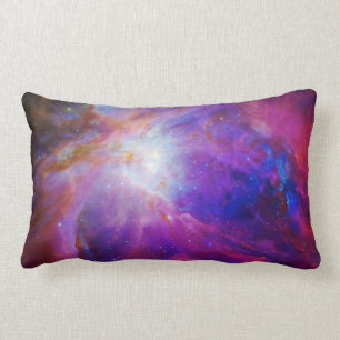 Pink Tinted Orion Nebula Lumbar Pillow