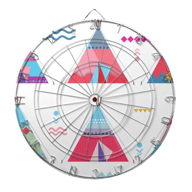 pink tipi dartboard (Front)