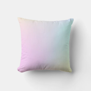 Pink to blue ombre background throw pillow