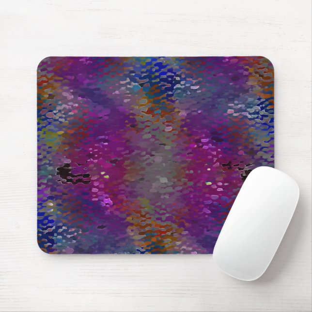 Pink to colourful scaly plaques and moth-eaten fau mouse pad (With Mouse)