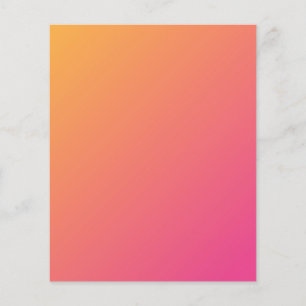 Pink to Orange Small Craft or Scrapbooking Card 