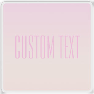 Pink to Peach Sunset Ombre with Customizable Text