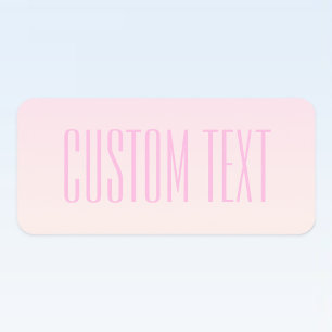 Pink to Peach Sunset Ombre with Customizable Text