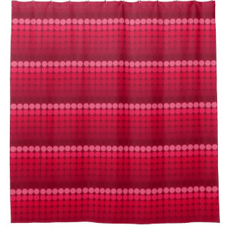Pink to red Mid century mod dots circles