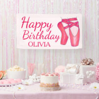 Pink Toe Shoes Ballet Ballerina Dance Birthday