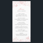 Pink Toile de Jouy Wedding Menu<br><div class="desc">Love is in Bloom! This Pink Chinoiserie Party Decor Collection,  features delicate toile de jouy French floral patterns for timeless elegance.</div>