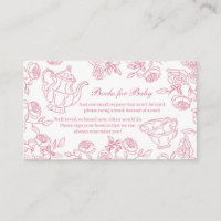 Pink Toile Tea Party Books for Baby