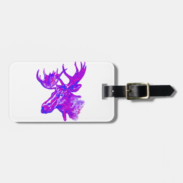 Pink Tones Luggage Tag (Front Horizontal)
