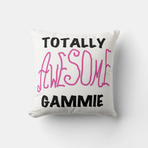 Pink Totally Awesome Gammie Gifts Throw Pillow
