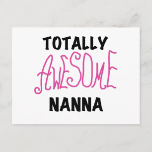 Pink Totally Awesome Nanna T-shirts and Gifts Postcard