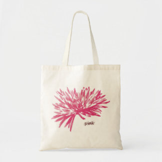 pink tote bag