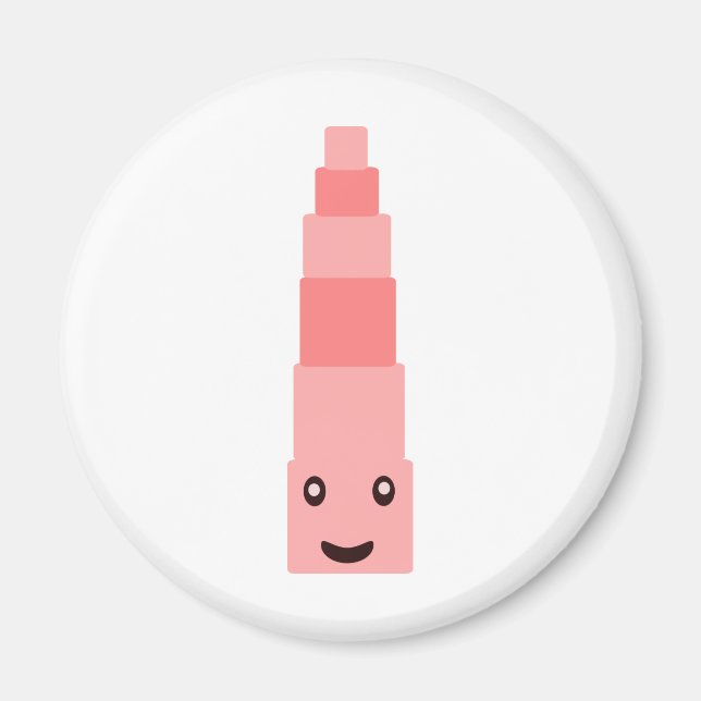 "Pink tower" Montessori 1.5 Magnet (Front)