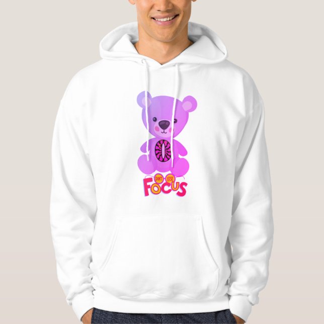Pink toy men hoodie  (Front)