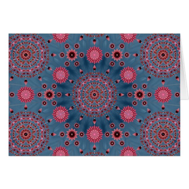 Pink Tree Bell Array as a Card (Front Horizontal)