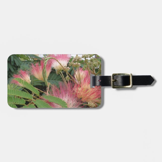 Pink Tree Blossom Luggage Tag (Front Horizontal)