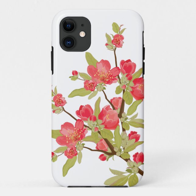 Pink Tree Blossoms iPhone 5 Case (Back)