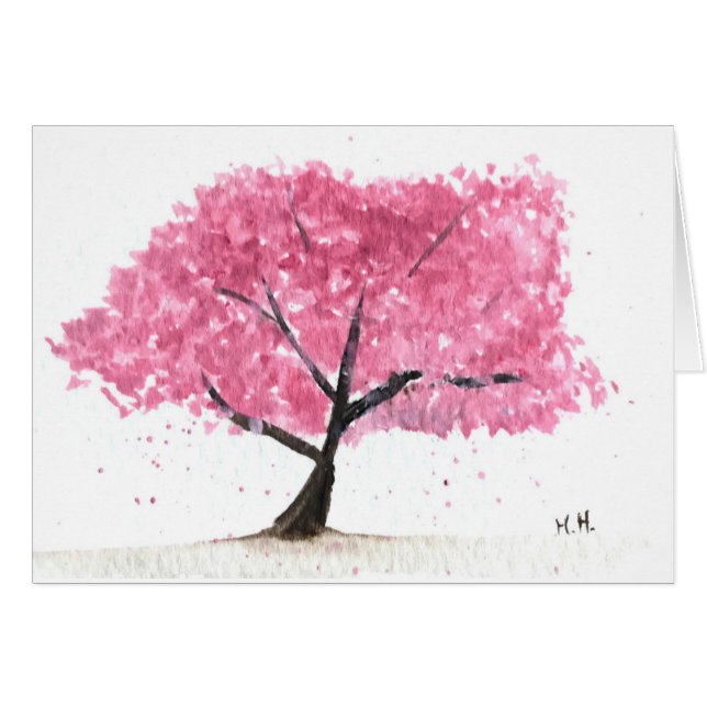 Pink tree cherry blossom (Front Horizontal)