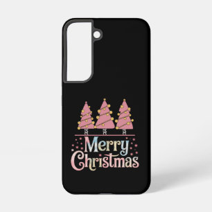 Pink Tree Christmas Holiday Winter Girl Samsung Galaxy Case