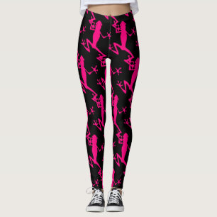 Pink Tree Frog Thunder_Cove Leggings