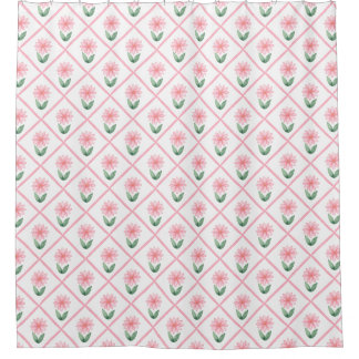 Pink trellis floral grandmillenial classic pretty