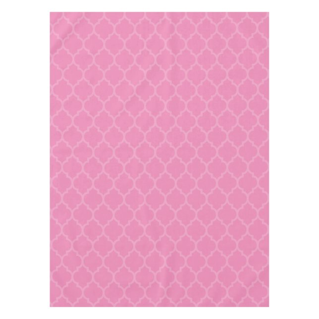 Pink Trellis Tablecloth (Front)