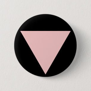 pink triangle. 2 inch round button