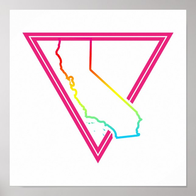 pink triangle california poster (Front)