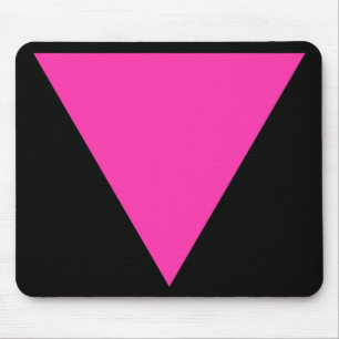 pink triangle. mouse pad