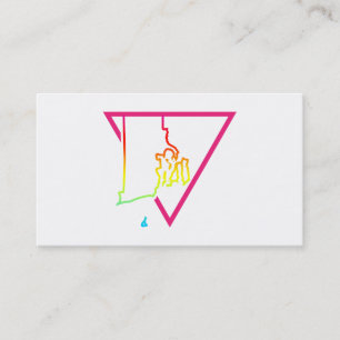 pink triangle rhode island business card