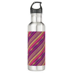 Pink Tribal Stripes Geometric Pattern  Bold Ethnic 710 Ml Water Bottle