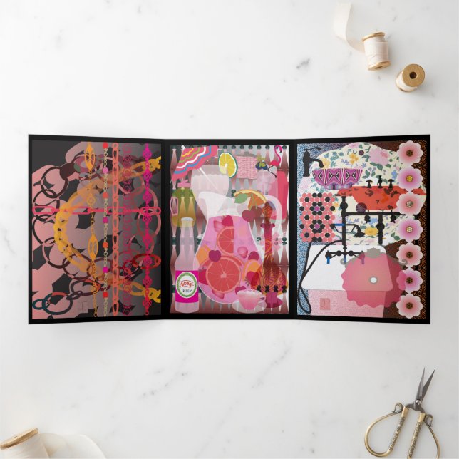 Pink Trifold Card (Inside)