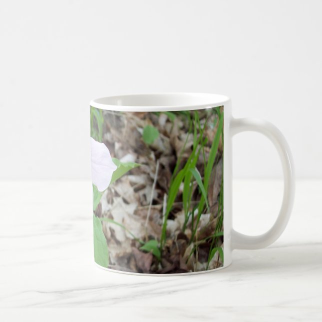 Pink trillium coffee mug (Right)