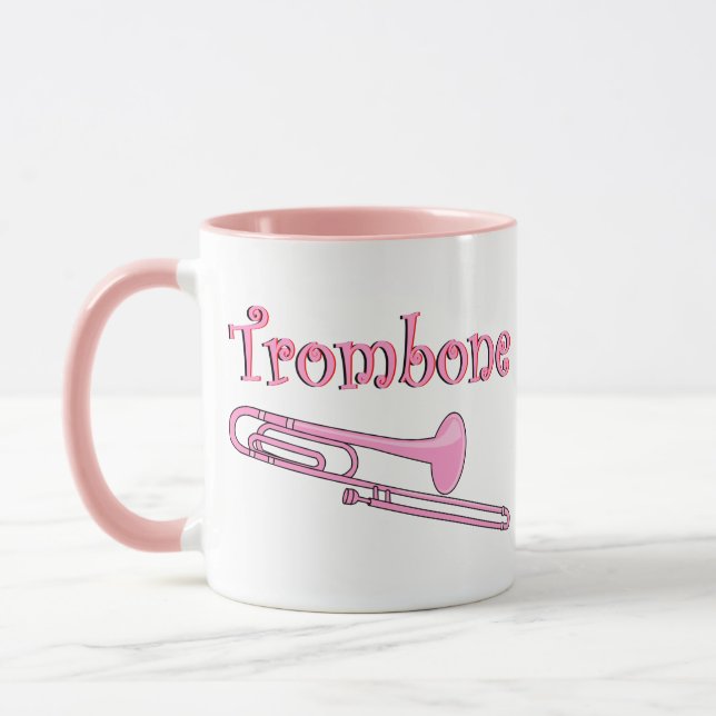 Pink Trombone Mug (Left)