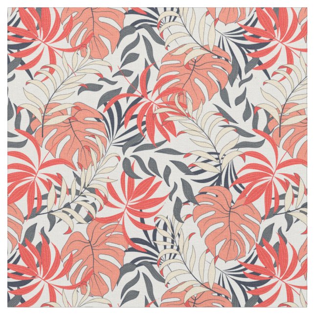 Pink Tropical Fabric (Close Up)