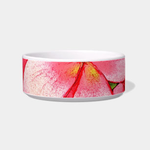 Pink Tropical Frangipani Art Bowl