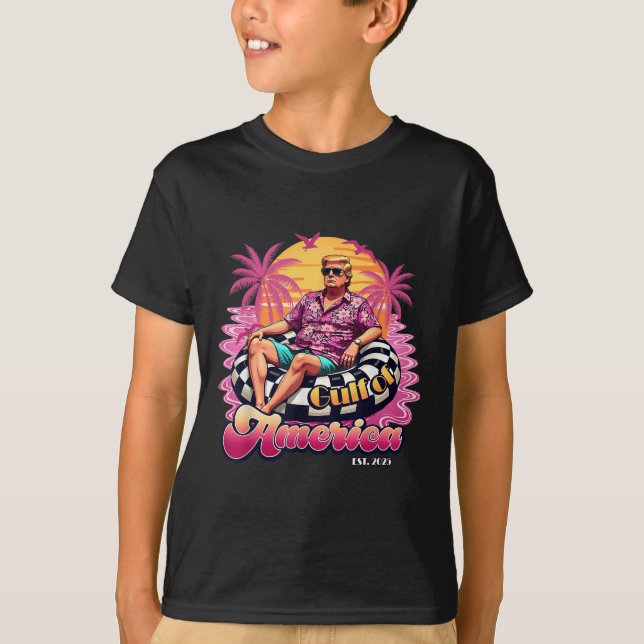 Pink Trump 2025 Beach Gulf Of Usa America Est 2025 T-Shirt (Front)