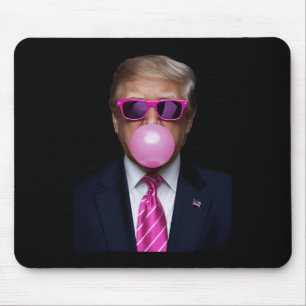 Pink Trump Bubble Gum 2024 Vote President Funny Cu Mouse Pad