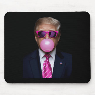 Pink Trump Bubble Gum 2024 Vote President Funny Cu Mouse Pad